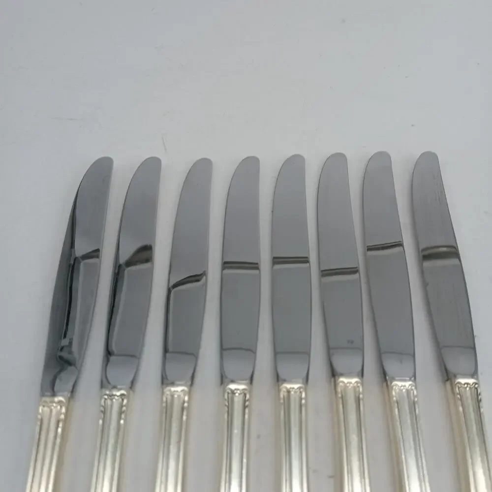 8X BK 1847 Rogers Bros IS Remembrance Silverplate Silverware Butter Knives